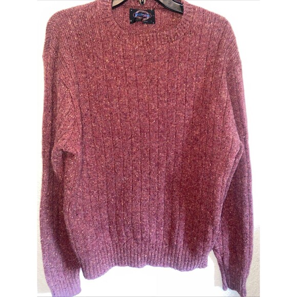 Jantzen Wool Sweater Crew Fisherman Luxury Vintage Women L Fair Aisle USA Thick - Picture 6 of 8